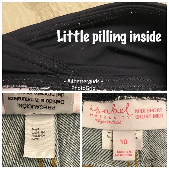 SET 3 Isabel Maternity Crossover Midi Short + Mama:Licious Organic Nell 2 Tanks - Picture 6 of 16